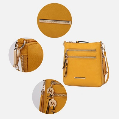 MKF Collection Crossbody Shoulder Bag with Multiple Pockets | MKF Collection by Mia K - Black — фото 4
