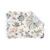 C&F Home Braganza Teal Floral Cotton Placemats, Set of 6 - 2 of 4