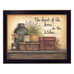 Heart of the Home By Mary June, Printed Wall Art, Ready To Hang Framed Poster, Black Frame - 1 of 4