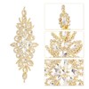 Unique Bargains Sparkling Elegant Crystal Rhinestone Applique for Party Clothing DIY Sewing - 4 of 4