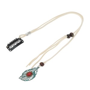 Unique Bargains Women's Leaf Braided Hair Chain 1 Pc - 1 of 4