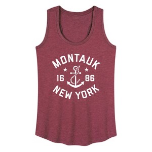 Women's - Instant Message - Montauk New York Graphic Racerback Tank - 1 of 4