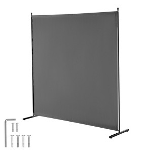 VEVOR Room Divider, Single Panel Room Divider, 6FT Privacy Screen Indoor, Partition Divider for Room Separation, Freestanding Room Divider, Grey - 1 of 4