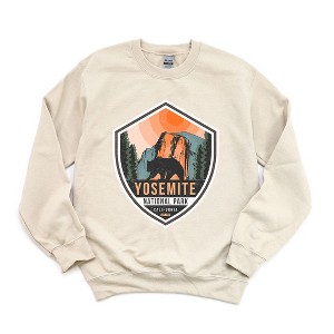 Simply Sage Market Women's Graphic Sweatshirt Yosemite National Park Badge - 1 of 3
