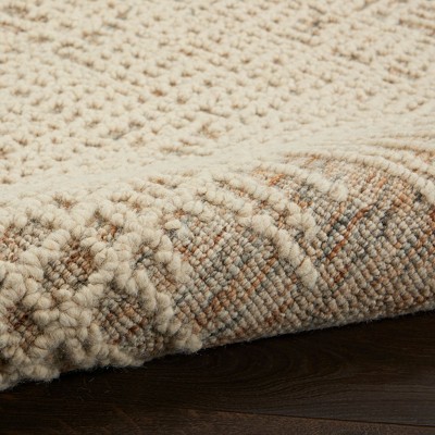 Handmade Beige/Multi Wool Tufted 5' x 7' Area Rug