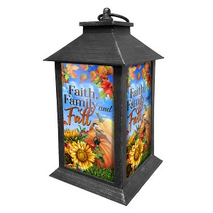 Briarwood Lane Lantern 13.5" x 5.5" x 5.5" Faith Family and Fall For Fall Lantern - 1 of 3