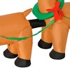 Gulches 8ft Long Christmas Inflatable Santa with Sleigh & Reindeer, Outdoor Blow-Up Yard Decor with - 4 of 4