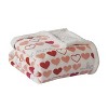 Sheradian Valentines Day Ultra Warm and Comfy Faux Shearling Lined Reversible Throw Blanket 50"x 60" - image 4 of 4