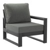 WestinTrends Montara Outdoor HDPE All-Weather Modern Patio Loveseat with Waterproof Cushions - 4 of 4