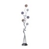 Vynxaria 58.5 Inch Floor Lamp with 6 Circular Shades: 2 Amber, 2 Purple, 2 Silver, Ideal for Bedroom and Living Room - 4 of 4