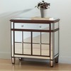 55 Downing Street Vincent 32" Wide Mirrored and Brushed Oak Accent Cabinet - 2 of 4