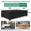 GARPROVM 124"L Large Outdoor Furniture Set Covers Waterproof For 10-12 Seats Weather-Resistant - 2 of 4