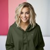 Dalix Espresso Martini Embroidered Hoodie Fleece Long Sleeve Cropped Sweatshirt Pullover Womens - 4 of 4