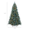 Best Choice Products Pre-Lit Pre-Decorated Holiday Christmas Pine Tree w/ Lights, Base – Blue Spruce - 2 of 4