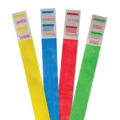 Red Tyvek Crowd Management Wristbands, Pack of 500