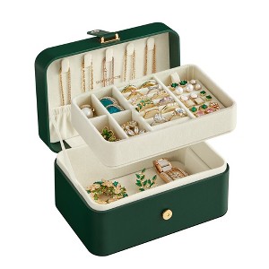 Travel Accessory Box 2-Layer Jewelry Box - 1 of 4
