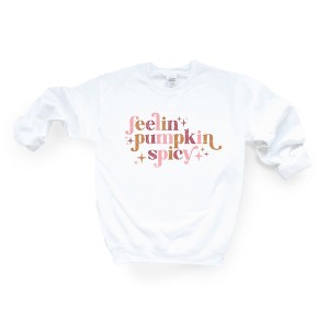 Simply Sage Market Women's Feelin Pumpkin Spicy Gildan Sweatshirt - 1 of 2