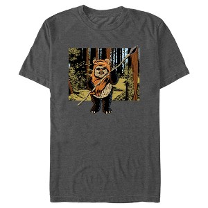 Men's Star Wars: Return of the Jedi Cartoon Wicket W. Warrick Portrait T-Shirt - 1 of 4