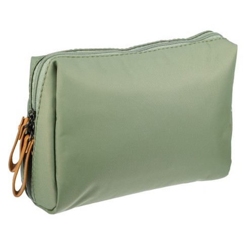 Unique Bargains Pu Leather Waterproof Makeup Bag Cosmetic Case Makeup Bag  For Women S Size 1 Pc Green : Target