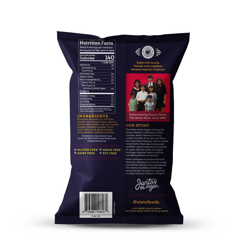 Siete Fuego Kettle Cooked Potato Chips - 5.5oz, 2 of 6