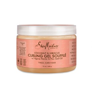 SheaMoisture Coconut and Hibiscus Curling Gel For Thick Curly Hair - 12oz - 1 of 4