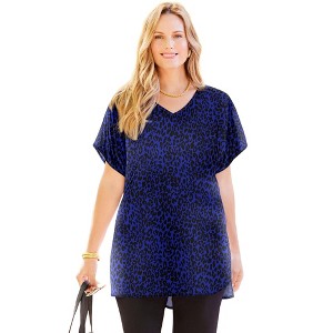 Catherines Dolman Sleeve Georgette Top - 1 of 4