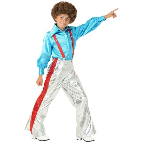 Halloweencostumes.com Small Boy Boy's Funky Disco Costume, Red/blue/gray :  Target