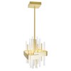 CWI Lighting Millipede 8 in LED Satin Gold Mini Pendant - 3 of 4