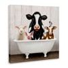 Stupell Industries Country Animals Farmhouse Claw Bathtub, 17" x 17" - 3 of 4
