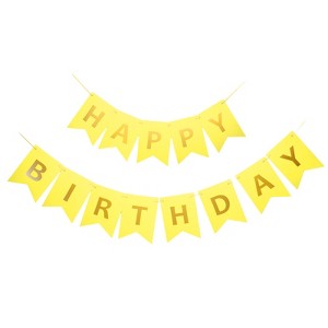 Unique Bargains Birthday Decorations Party Supplies Banner - 1 of 4