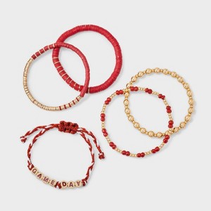 Game Day Bracelet Set 5pc - Wild Fable™ - 1 of 4