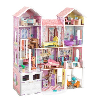 Kidkraft My Dream Mansion Wooden Dollhouse With Elevator 13 Accessories :  Target