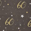 Sparkle and Bash 100 Pack 60th Themed Paper Napkin 6.5" for Birthday or Anniversary Tableware Décor - 2 of 4