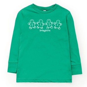 SmileyWorld Gingerbread - Toddler Long Sleeve Graphic Tee and Youth Long Sleeve Graphic T-Shirt - 1 of 3
