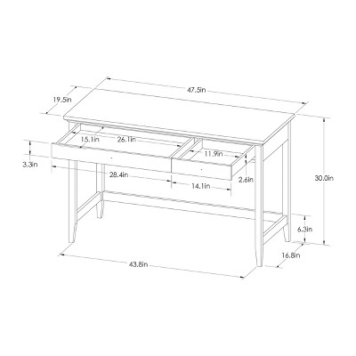 Threshold on sale carson desk