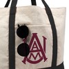Alabama AM University Primary Logo Canvas Tote Bag With External Pocket, Reusable Shoulder Bag for Shopping, School, Beach - 2 of 4