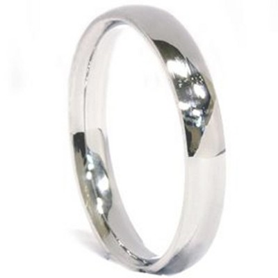 Pompeii3 3mm Palladium Plain High Polished Wedding Band Ring - Size 9.5 ...