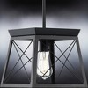 Urban Ambiance Luxury Industrial Pendant 9''H x 10''W,  Midnight Black Finish,  Berkeley Collection, UHP3922 - 4 of 4