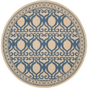 Courtyard CY3040 UV & Stain Resistant Non-Shedding Power Loomed Indoor/Outdoor Rugs - Safavieh - 1 of 3
