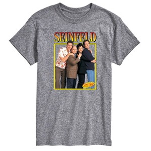 Men's Seinfeld Group Square Short Sleeve Graphic T-Shirt - Athletic Heather - 4 X-Large - 1 of 4