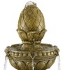 John Timberland Italian Outdoor Floor Water Fountain with Light LED 60" High 4 Tiered for Yard Garden Patio Deck Home - image 3 of 4
