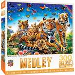 MasterPieces 300 Piece EZ Grip Puzzle - Tiger & Butterflies - 18"x24"