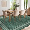 Rug for Bedroom Scalloped Rugs for Living Room Non Slip Stain Resistant Dining Room Area Rug Washable Office Area Rug - 3 of 4