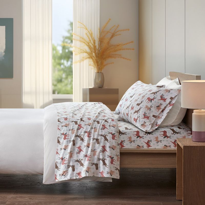 Ultra-Soft Novelty Printed Cotton Flannel Sheet Set, 2 of 5
