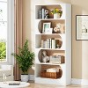 Hommoo 71" Wood 5-Tier Bookcase White - 3 of 4