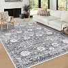 Washable Vintage Floral Print Carpet,Living Room Carpet,Stain Resistant Easy Clean Indoor Carpet,Non-Slip Low Pile Carpet,Bedroom,Dining Room,Office - 4 of 4