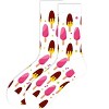 White Popsicle Patterned Socks (Women's Sizes Adult Medium) from the Sock Panda - 3 of 3
