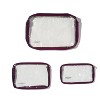 baggallini Clear Travel Pouches 3 Piece Set Cosmetic Toiletry Bags - 3 of 4