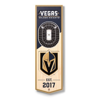 NHL Vegas Golden Knights 6"x19" 3D Stadium Banner