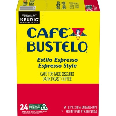Cafe Bustelo Espresso Dark Roast Coffee Pods : Target